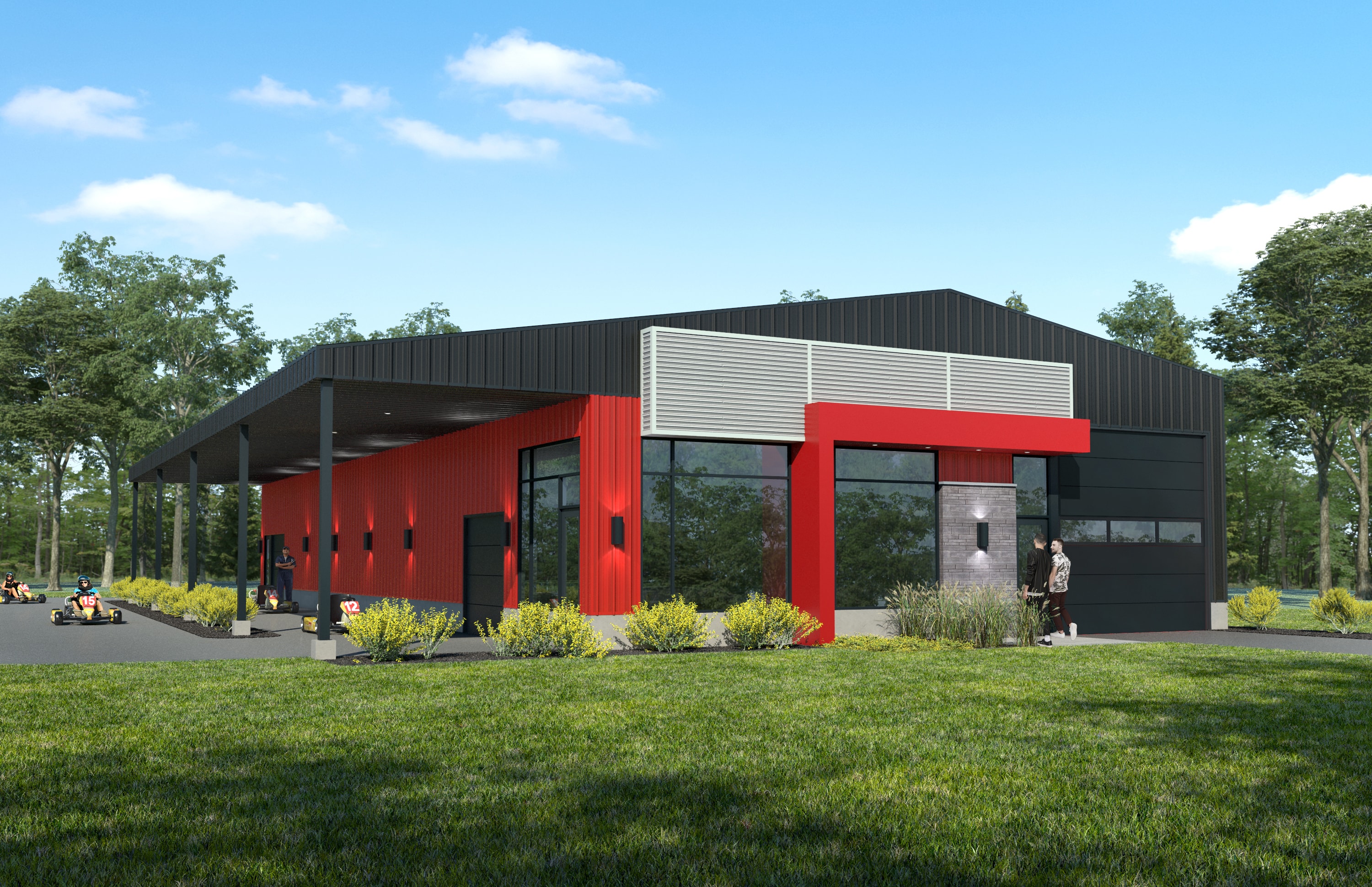 Projet commercial — bâtiment Go-Kart